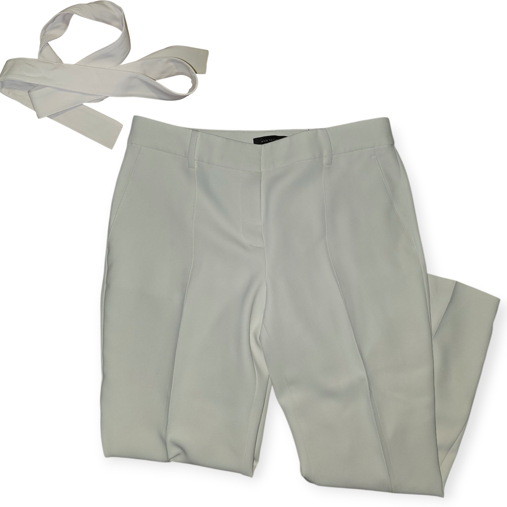 ❤️Ann Taylor Cream Pants with Belt☆